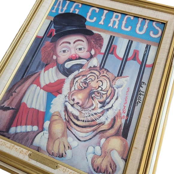 Red Skelton "Hold That Tiger" clown numbered 890/5000 limited signed print rare - Picture 2 of 11